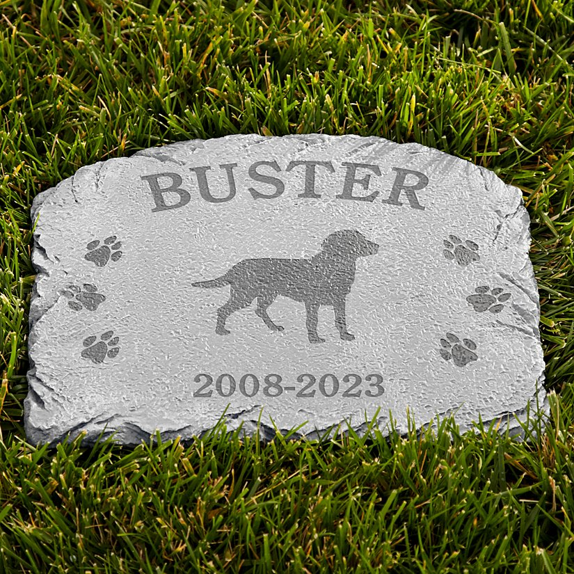 Custom engraved memorial headstone
