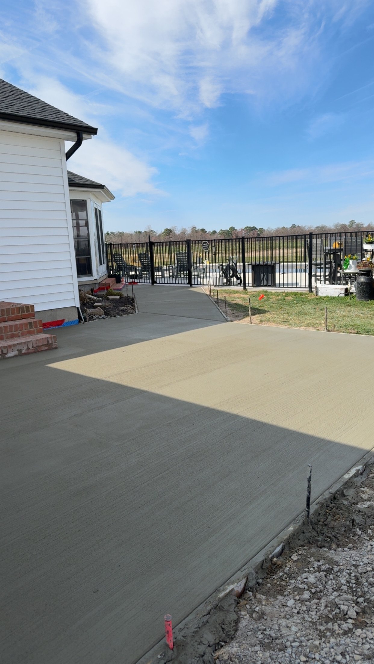 Concrete patio